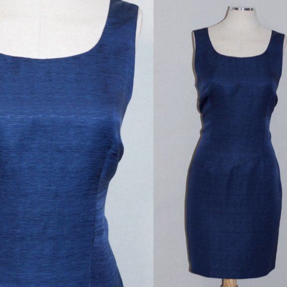 Adrianna Papell Silk Linen Dress - Picture 2 of 11